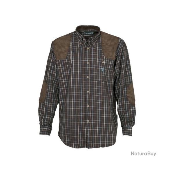 Chemise PERCUSSION sologne marron