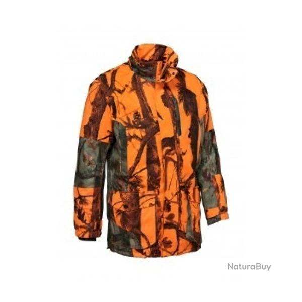 Veste de chasse PERCUSSION grand nord ghostcamo orange