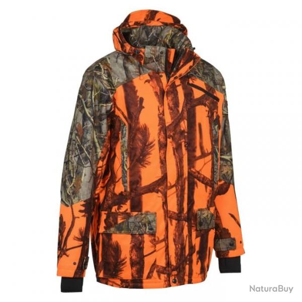 Veste de chasse PERCUSSION grand nord ghostcamo orange fluo new