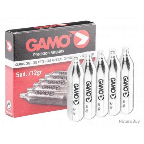 Recharge co2 GAMO 5 capsules 12g