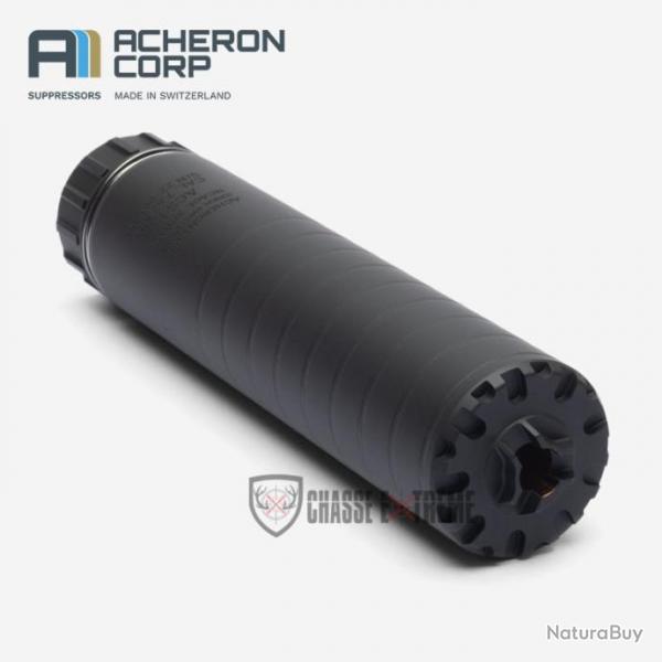 Silencieux ACHERON Acs E1 Montage Hexalug Cal 5.56mm Noir