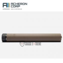 Silencieux ACHERON Elr E1 Montage Hexalug XL Cal 12.7mm FDE