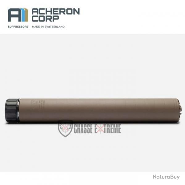 Silencieux ACHERON Elr E1 Montage Hexalug XL Cal 12.7mm FDE