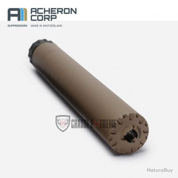 Silencieux ACHERON Elr E1 Montage Hexalug XL Cal 375 FDE