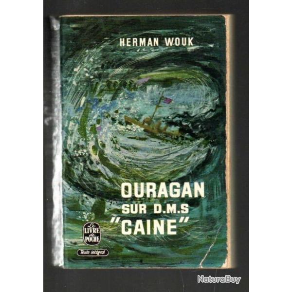 ouragan sur le caine d'herman wouk , us navy  prix pulitzer 1951 livre de poche dms caine