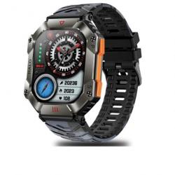 Montre Numérique Militaire Ultra Robuste Boussole Piste GPS Météo 2024 Sport - Camouflage Black