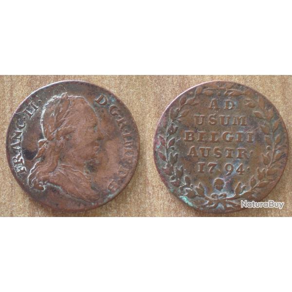 Belgique Pays Bas Autrichien 2 Liards 1794 Francois II Piece Autriche