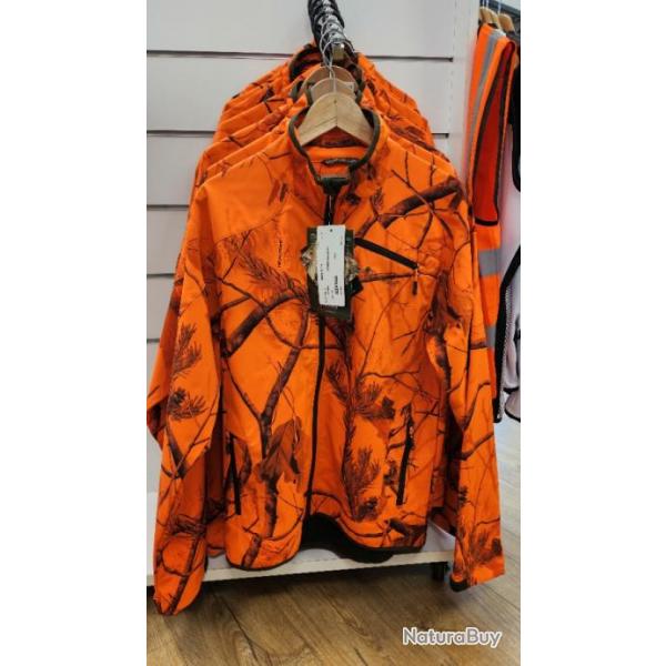 Veste fine pinewood camo orange