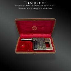 Coffret Pistolet à Répétition Automatique « Gaulois » N°6. état Neuf.