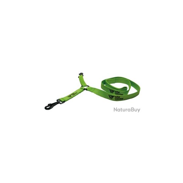 BF24 - Laisse pour chien WILD TRACKER x-plore double accouple verte 1.4m