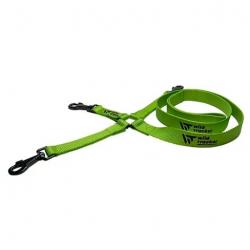 BF24 - Laisse pour chien WILD TRACKER x-plore triple accouple verte 1.43m