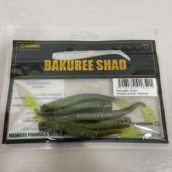 !! LEURRE MADNESS BAKUREE SHAD 80 COL BROWN CHART PEPPER