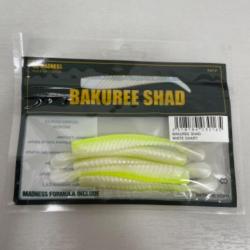 !! LEURRE MADNESS BAKUREE SHAD 80 COL WHITE CHART