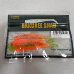 !! LEURRE MADNESS BAKUREE SHAD 80 COL ORANGE GREEN