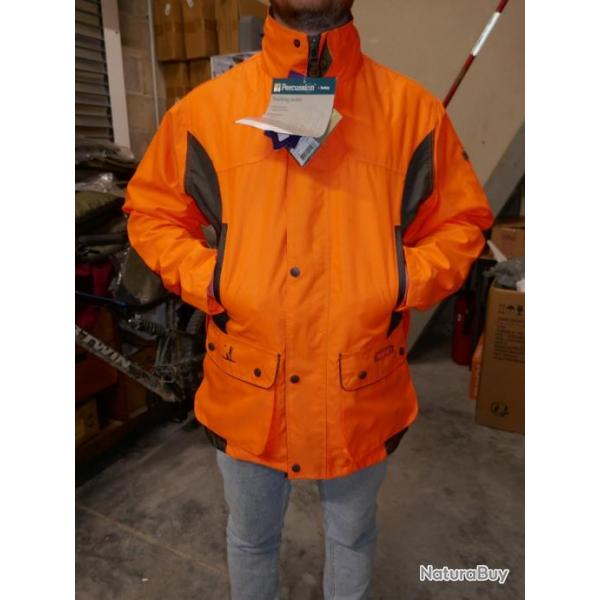 Veste orange de traque marque Percussion taille S