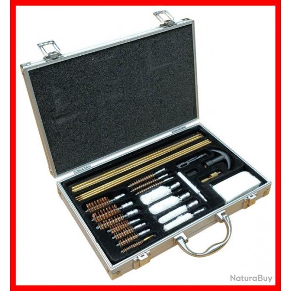 COFFRET DE NETTOYAGE POUR CANONS ARMES D'EPAULE ET DE POINGS (34 PIECES)