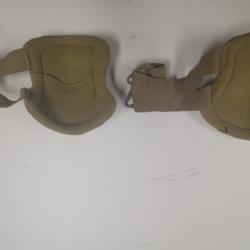 Protection airsoft genouillères Mil-Tec - TAN