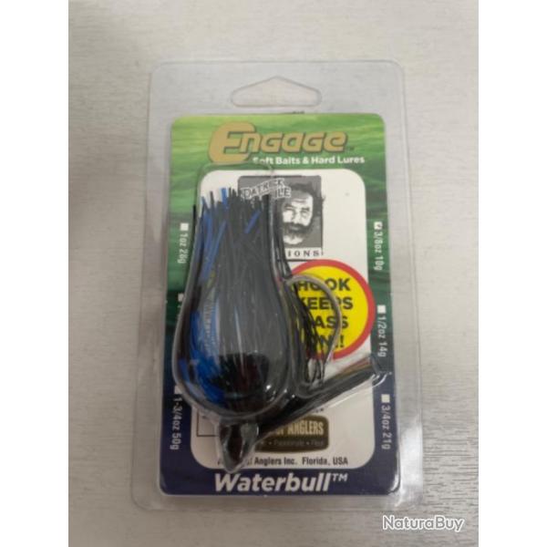 !! LEURRE ENGAGE WATERBULL 10gr col BLACK AND BLUE