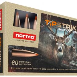 Munitions Norma 243win Tipstrike 76gr
