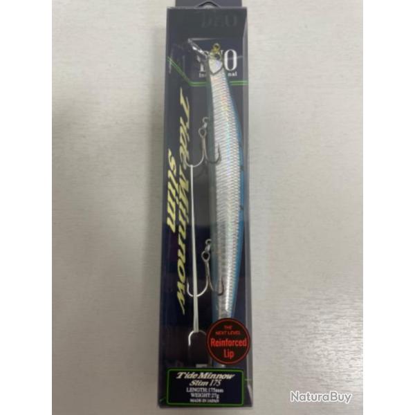 !! LEURRE TIDE MINNOW SLIM 175 COL CLEAR BLUE BACK