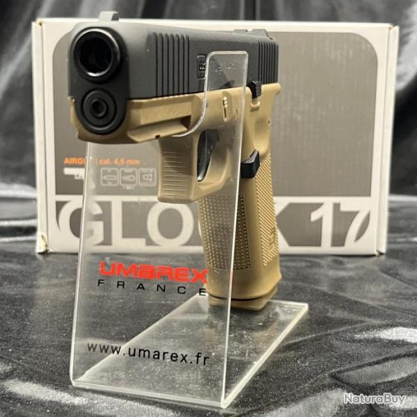 PISTOLET "GLOCK 17 GEN5" - CO2 - CAL BB/4.5MM - BLACK COYOTE