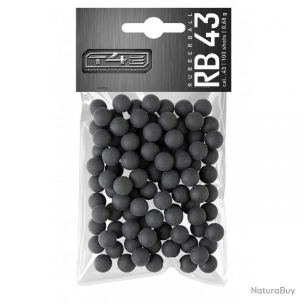 T4E - Balles RUB RUBBERBALLS Cal .43(x100)