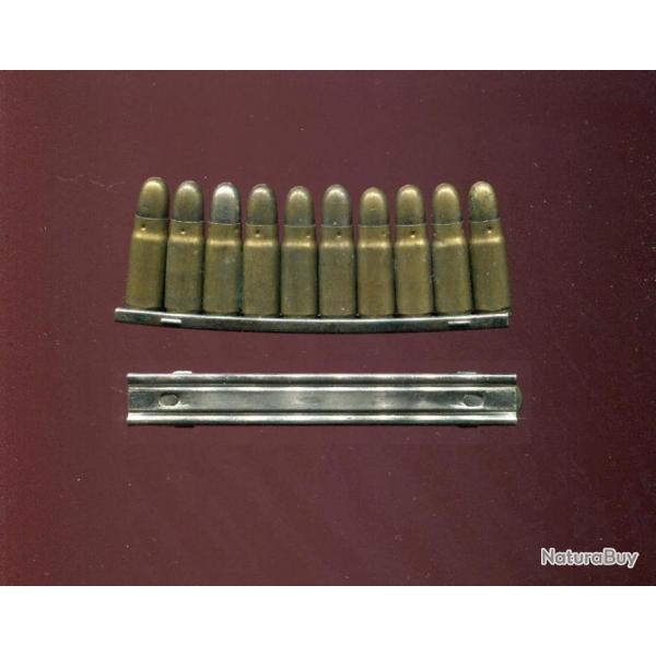 Lame originale de 10 cartouches 7.63 mm Mauser Allemangne 14-18 - marquage : DWM K 403 K