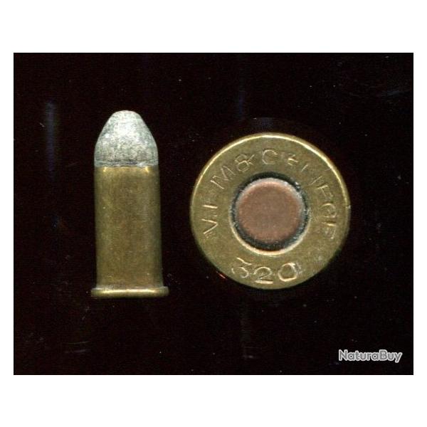 .320 pour revolver bulldog - marquage : VFM & CIE LIEGE - douille laiton - balle plomb