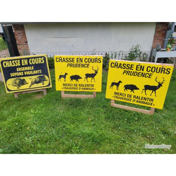 pancarte de chasse en cours