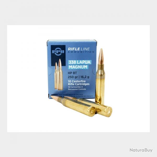 50 munitions PARTIZAN 338 LAPUA MAG 250 GRS HPBT 