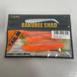 !! LEURRE MADNESS BAKUREE SHAD TAIL 86 col ORANGE GREEN