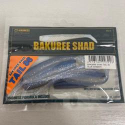 !! LEURRE MADNESS BAKUREE SHAD TAIL 86 col BLUE SHINNER