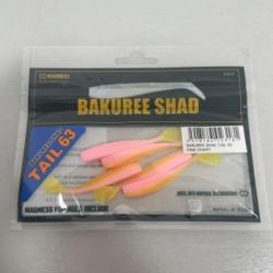 !! LEURRE MADNESS BAKUREE SHAD TAIL 63 col PINK CHART