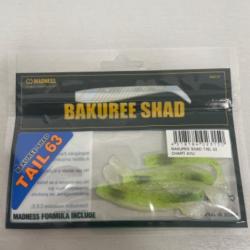 !! LEURRE MADNESS BAKUREE SHAD TAIL 63 col CHART AYU