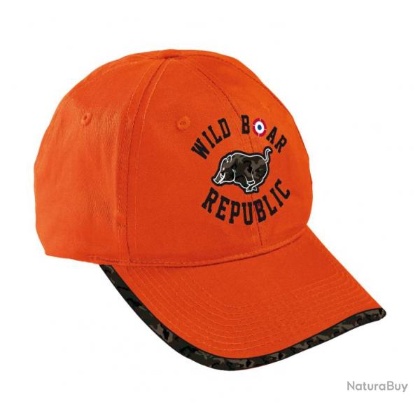 Casquette de Chasse Wild Board Republic Percussion Orange