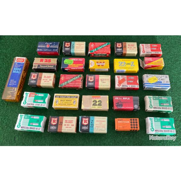 Lot de diverses balles 22LR (Traante, courtes, longues...)