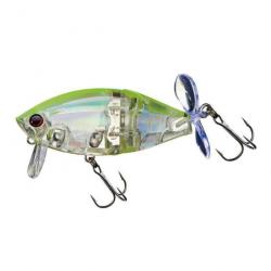 Poisson Nageur Yo-Zuri 3DB Wake Prop F 8,5cm 8,5cm Prism Chartreuse Silver 23,5g