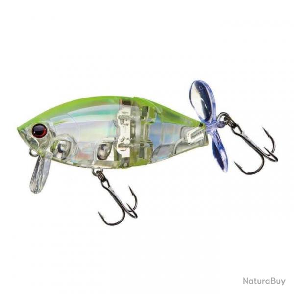 Poisson Nageur Yo-Zuri 3DB Wake Prop F 8,5cm 8,5cm Prism Chartreuse Silver 23,5g