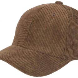 Casquette Velours Marron Cotele Tradition Baseball Sneyson Taille unique Marron