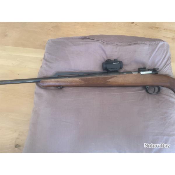carabine  verrou voere calibre 9.3x62 plus rail mont avec point rouge vendue sans point rouge