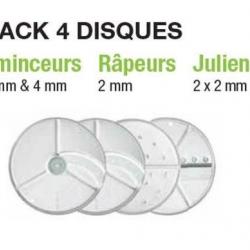 PACK 4 DISQUES ROBOT COUPE