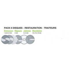 PACK 6 DISQUES RESTAURATION ROBOT COUPE