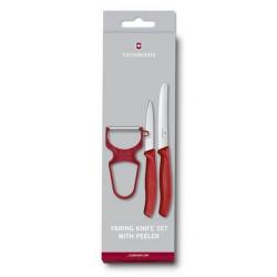 6.7111.35 Set 3 pièces Victorinox Swissclassic rouge