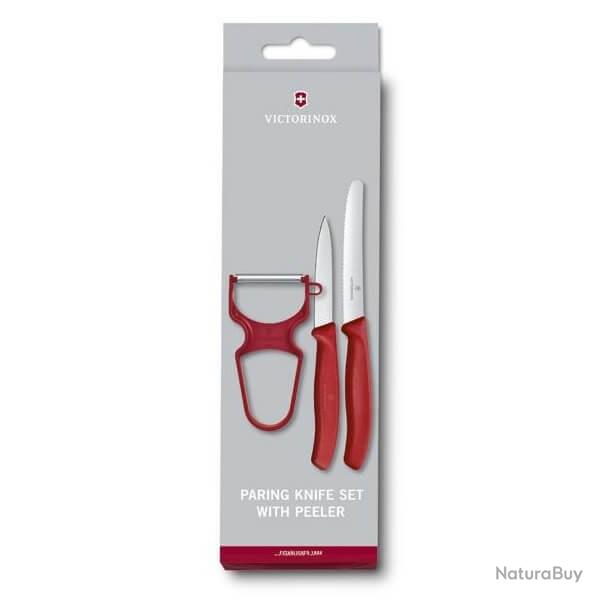 6.7111.35 Set 3 pices Victorinox Swissclassic rouge