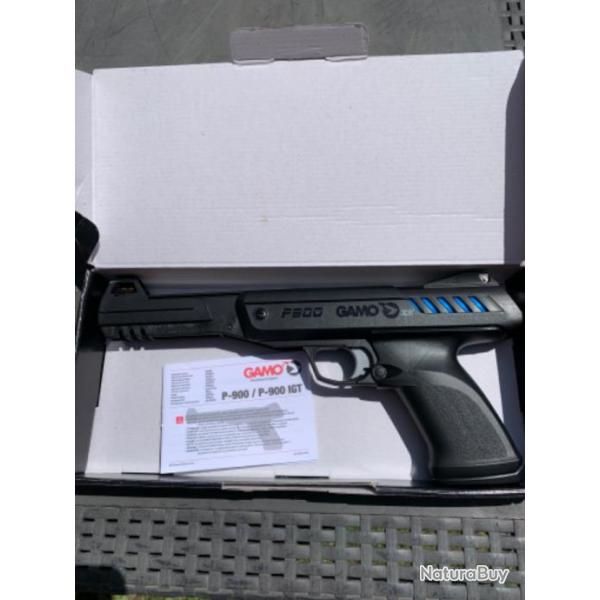 Pistolet air comprim GAMO P900 IGT neuf jamais servi. Plombs 4,5 non fournis.