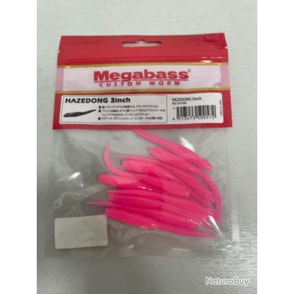 !! LEURRE MEGABASS HAZEDONG 3inch col BED IN PINK