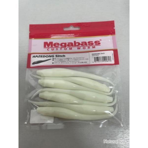 !! LEURRE MEGABASS HAZEDONG 5inch col SOLID WHITE