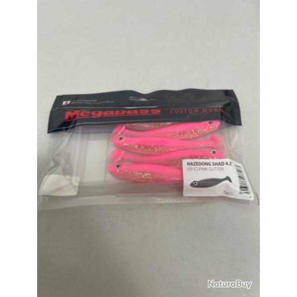 !! LEURRE MEGABASS HAZEDONG SHAD 4.2' col PINK GLITTER