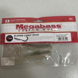 !! LEURRE MEGABASS XLAYER CURLY 5inch col ORIGINAL WAKASAGI