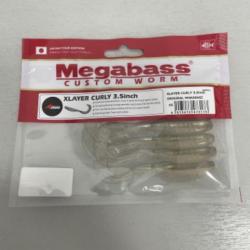 !! LEURRE MEGABASS XLAYER CURLY 3.5inch col OROGINAL WAKASAGI